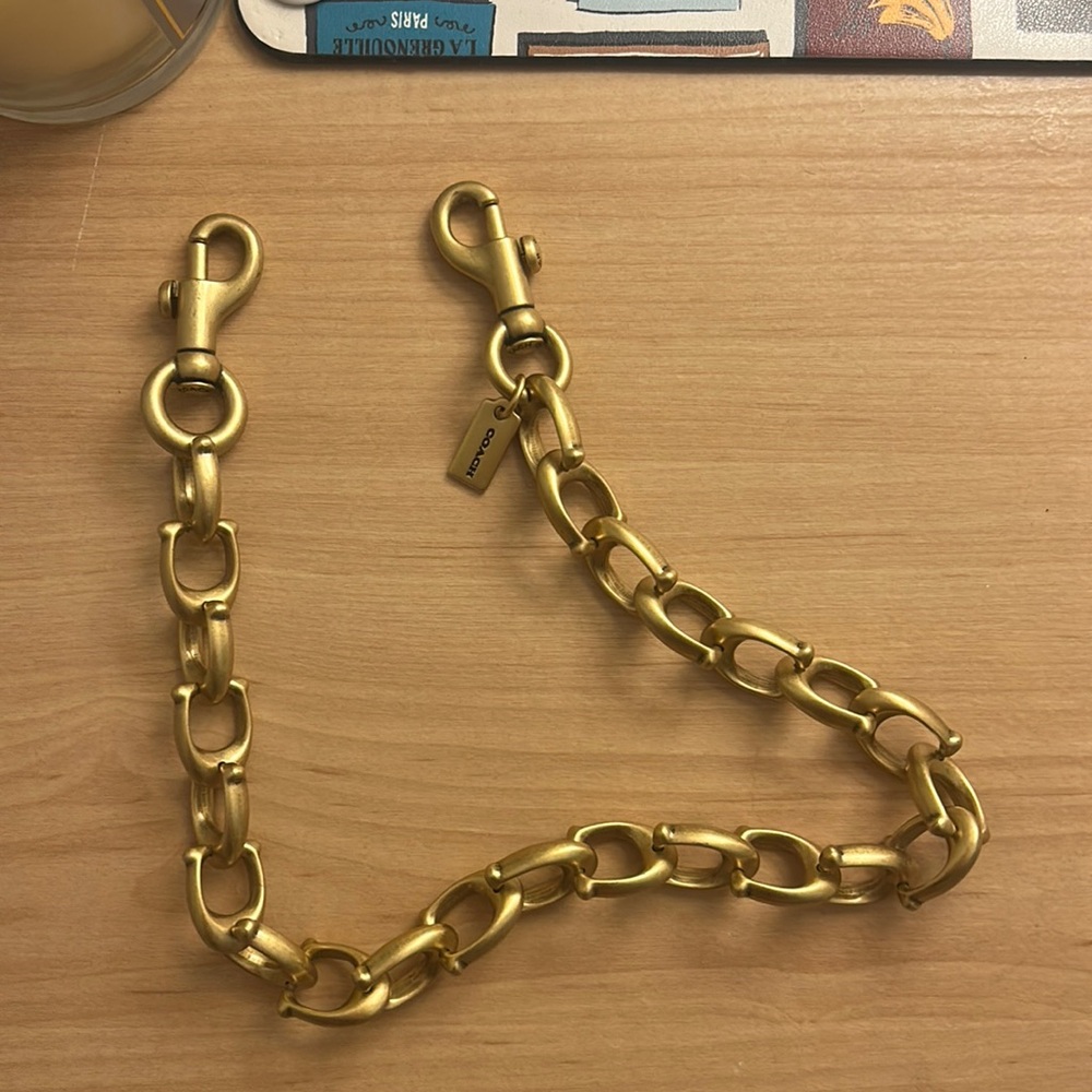 Coach Signature Link Chain Bag Strap
